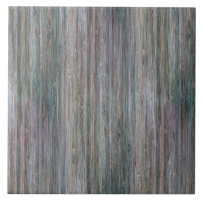 Wetterbesiegter Bamboo-Holzkörner-Look Fliese (Vorderseite)