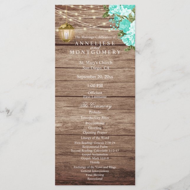 Wetterbewald und Laterne - Aquamarin - Programm (Vorderseite)