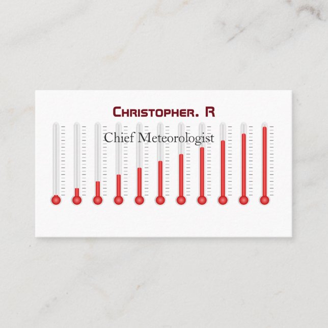 Wetterbezogene Standardmatte Telefonnummerkarte (Vorderseite)