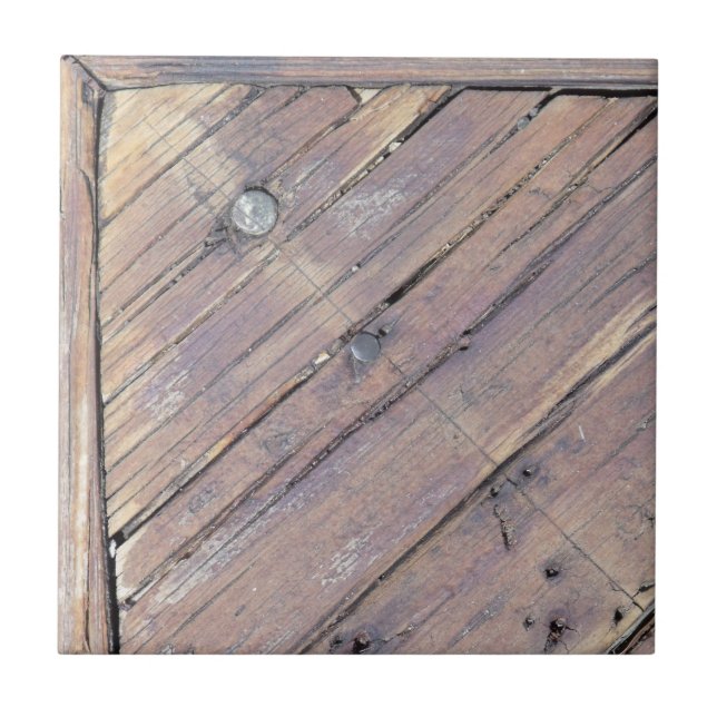 Wetterbezug aus Holz, Rough Textured Deck Fliese (Vorderseite)
