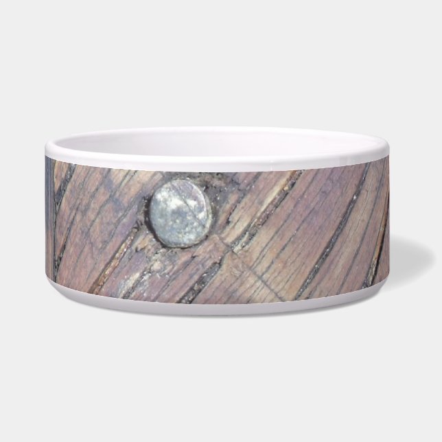 Wetterbezug aus Holz, Rough Textured Deck Napf (Links)