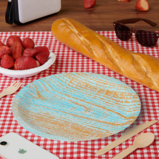Wetterboard in blau und orange pappteller