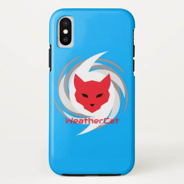 WetterCat-Logo-Handy-Fall Case-Mate iPhone Hülle (Rückseite)