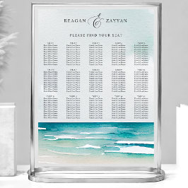 Wetterdiagramm für Hochzeiten am Strand Poster