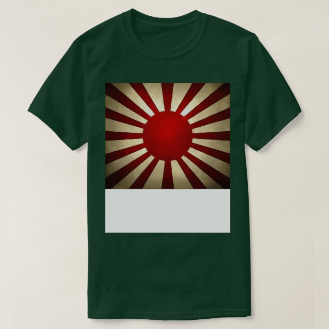 Wettererscheinung der japanischen Flagge T-Shirt (Design vorne)