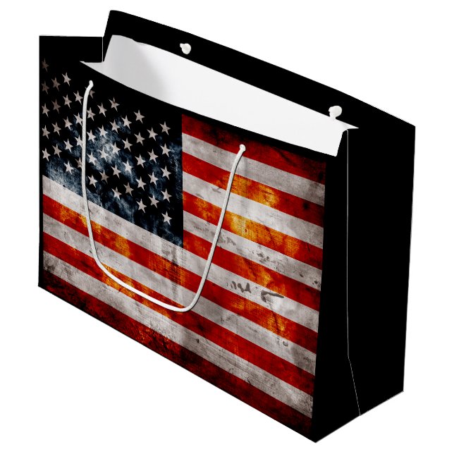 Wetterfahne Vintag Große Geschenktüte (Vorderseite Schrägansicht)