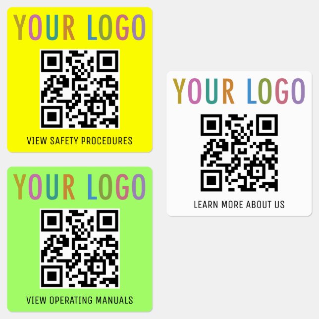 Wetterfeste QR-Code-Labels für das Logo für das Ba Etiketten (Gruppe)