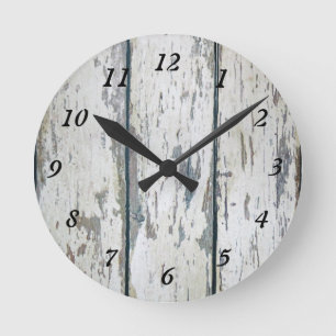 Wetterfestes Holz Runde Wanduhr