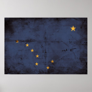 Wetterflagge Alaska Poster