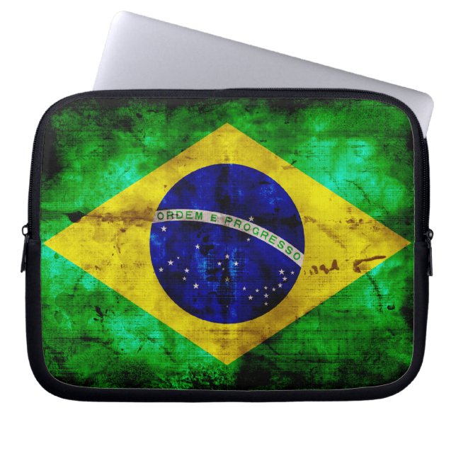 Wetterflagge in Brasilien Laptopschutzhülle (Vorderseite)