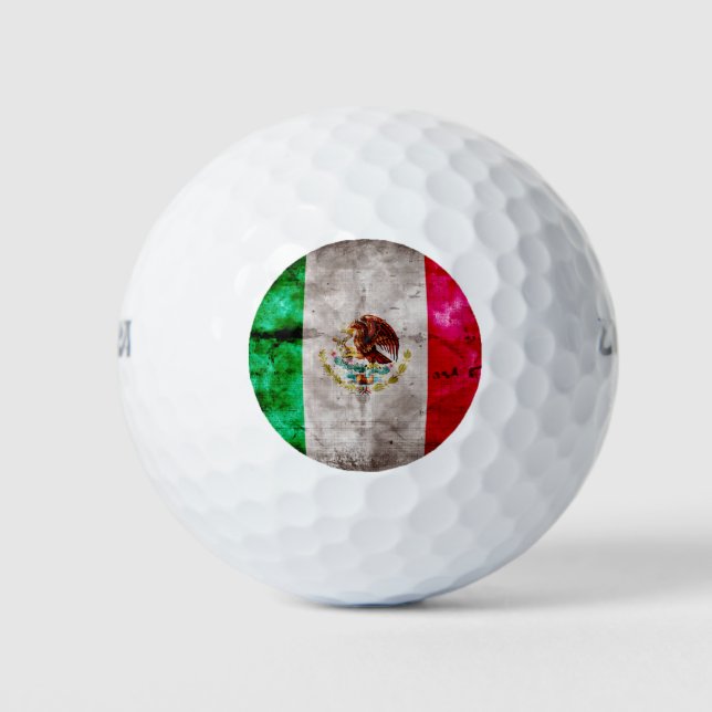 Wetterflagge Vintag Mexiko Golfball (Vorderseite)