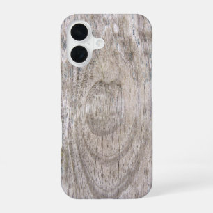 wettergezeichnetes Holzdesign iPhone 16 Hülle
