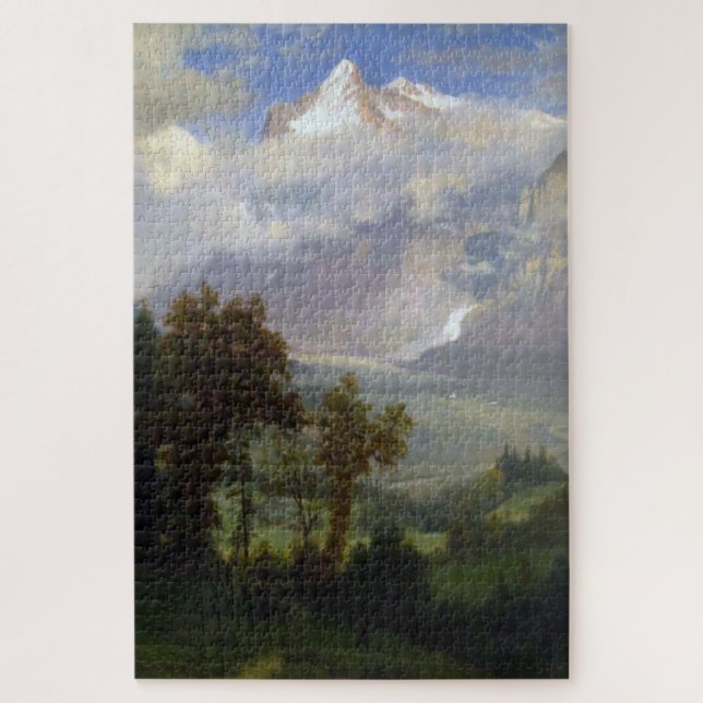 Wetterhorn, Albert Bierstadt Puzzle (Vertikal)