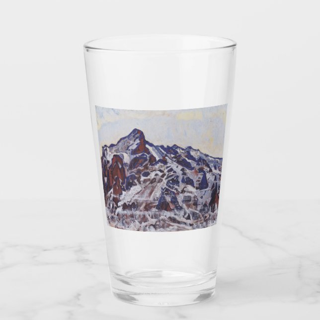 Wetterhornberg (Schneewinterlandschaft) Glas (Vorderseite)