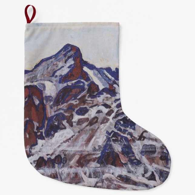 Wetterhornberg (Schneewinterlandschaft) Großer Weihnachtsstrumpf (Vorderseite)