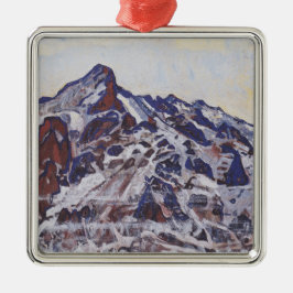Wetterhornberg (Schneewinterlandschaft) Ornament Aus Metall