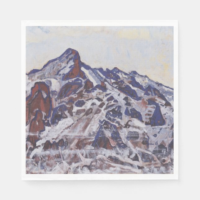 Wetterhornberg (Schneewinterlandschaft) Serviette (Vorderseite)