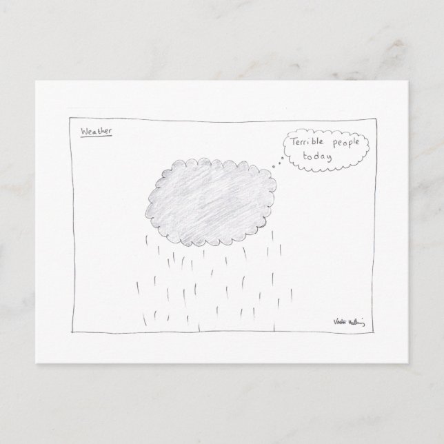 Wetterpostkarte Postkarte (Vorderseite)