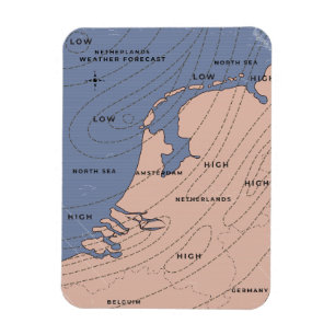Wetterprognose der Niederlande Magnet