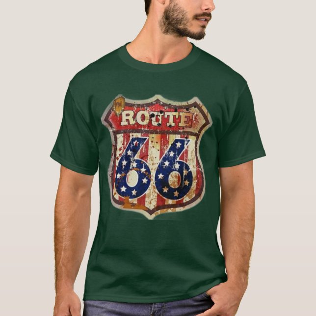 Wetterroute 66 T-Shirt (Vorderseite)
