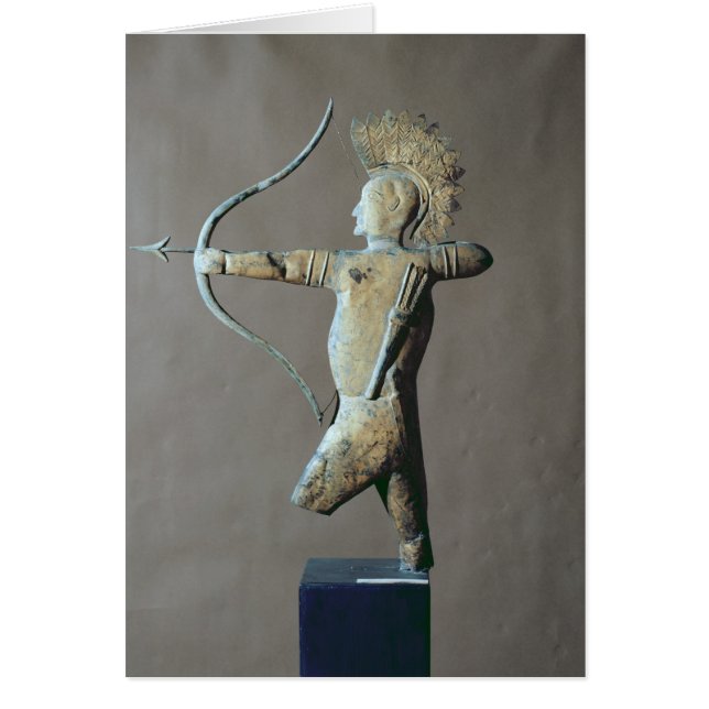 Wetterschaufel in Form eines amerikanischen (Vorne)