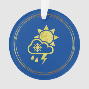 Wettersymbole Weihnachtsschmuck Ornament