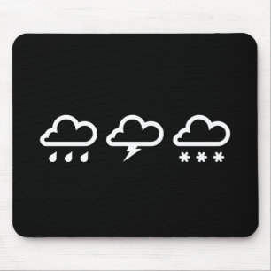 Wettersysteme-Piktogramm-Mauspad Mousepad