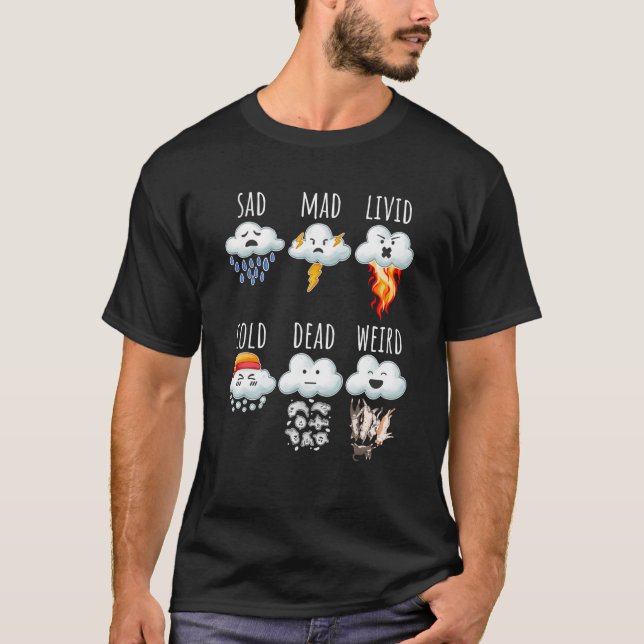 Wetterunterschiede melden Wettervorhersage T-Shirt (Vorderseite)