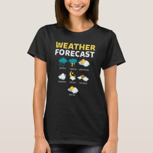 Wettervorhersage für den heutigen Bericht T-Shirt