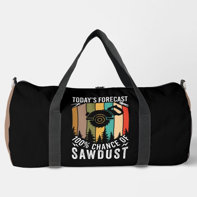 Wettervorhersage heute: 100% Sägespäne Duffle Bag (Vorderseite)