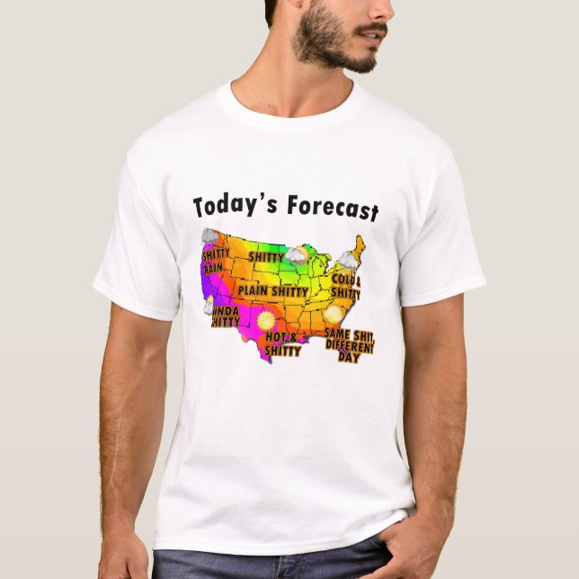 Wettervorhersage T-Shirt (Vorderseite)