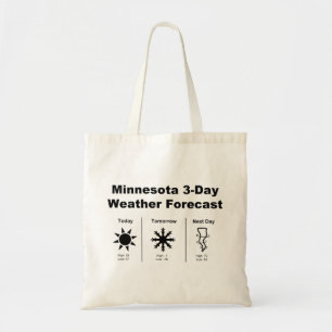 Wettervorhersage von Minnesota Tragetasche