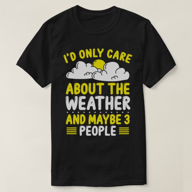 Wettervorhersage Windsonnenwetter T-Shirt (Design vorne)