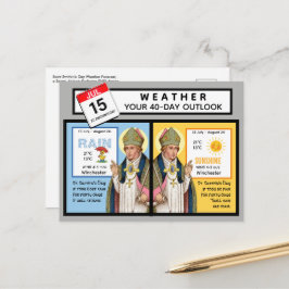 Wettervorhersage zum St.-Swithin-Tag Postkarte