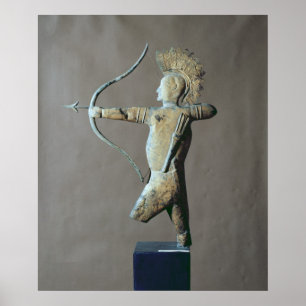 Wetterwelle in Form eines Amerikanischen Ureinwohn Poster