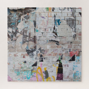 Wetterziegel: Stadtposter-Wand. Puzzle