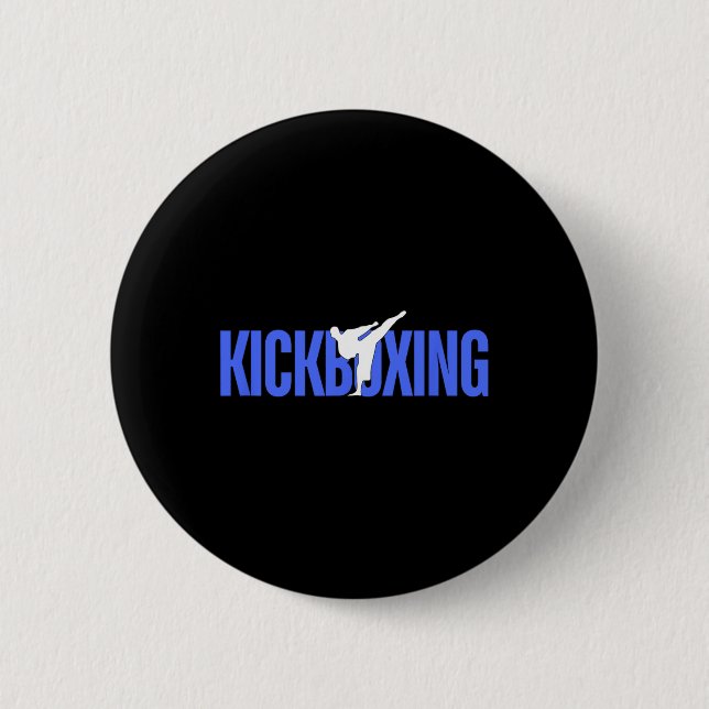 Wettkampf-Kickboxen Button (Vorderseite)