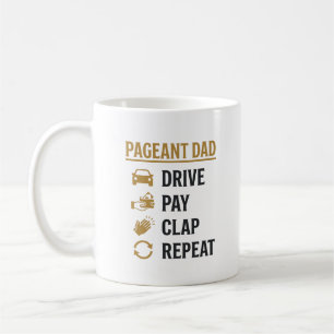 Wettkampf-Vater-Fahren-Bezahlen-Klatschen-Wiederho Kaffeetasse