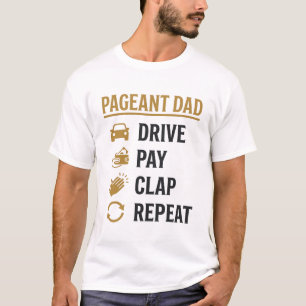Wettkampf-Vater-Fahren-Bezahlen-Klatschen-Wiederho T-Shirt