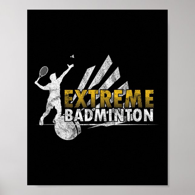 Wettkampfpla für Extreme Badminton Poster (Vorne)