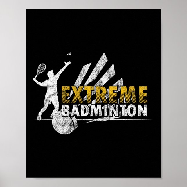 Wettkampfpla für Extreme Badminton Poster (Vorne)