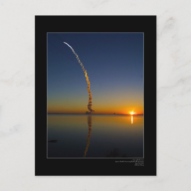 Wettrennen mit der Sonne Postkarte (Vorderseite)