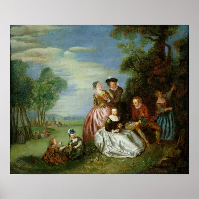 Wettstreit im Park Poster (Vorne)