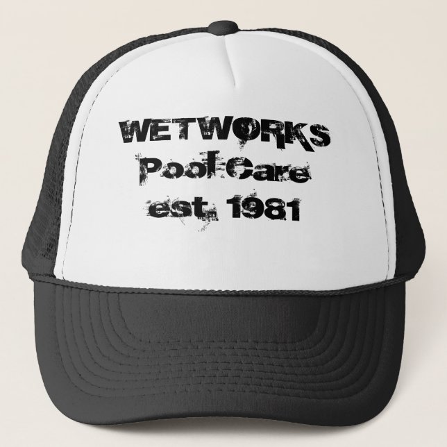 WETWORKS Pool Careest. 1981 Truckerkappe (Vorderseite)