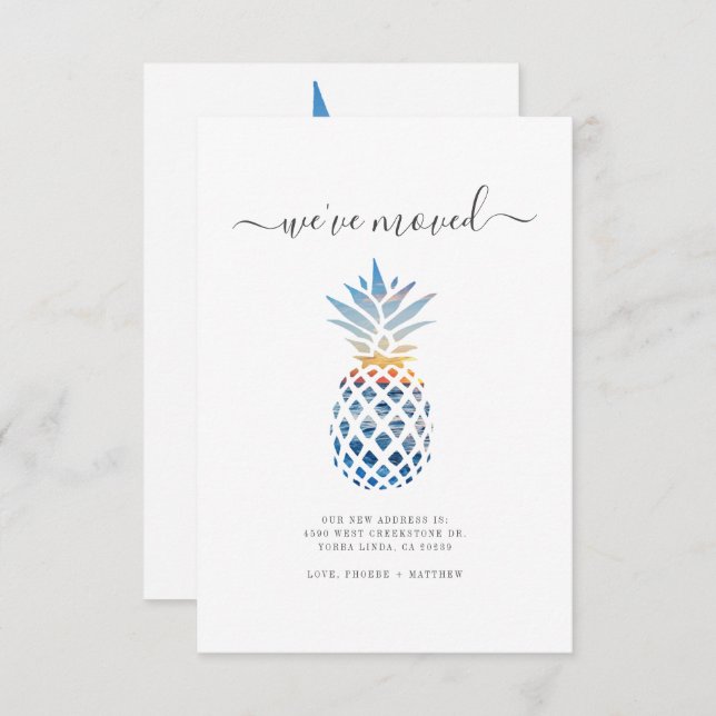 Weve Moved Change Moving Ankündigung (Vorne/Hinten)