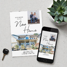 We've moved to our New Home custom photos Ankündigung