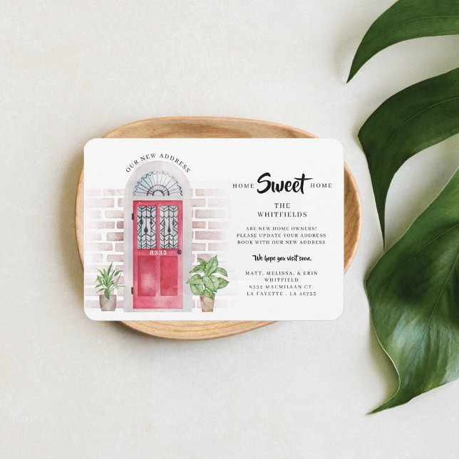 Weve Moved Wassercolor Budget Moving Ankündigung (Christmas Holidays Moving Announcement)