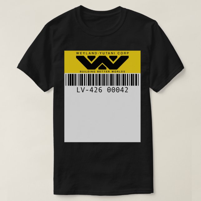 Weyland Yutani Asset Tag TShirt (Design vorne)