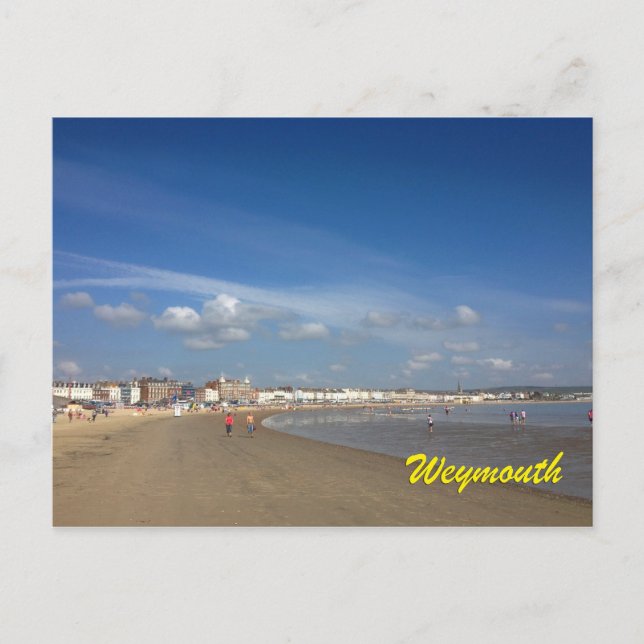 Weymouth Beach Postkarte (Vorderseite)
