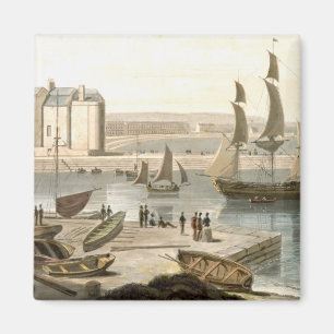 Weymouth Harbour, von 'A Voyage Around Great Brit Magnet